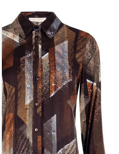 Camisa ajustada em viscose Rinascimento