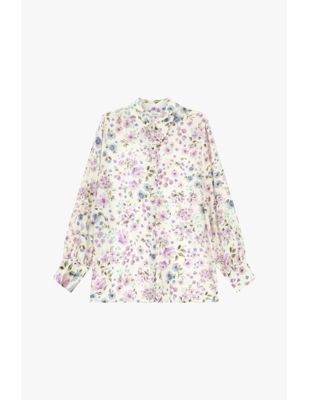 Camisa com estampado floral e mangas compridas Dixie