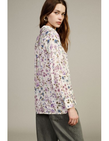 Camisa Com Estampa Floral E Mangas Compridas Dixie