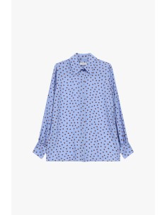 Camisa às bolinhas com corte solto Dixie