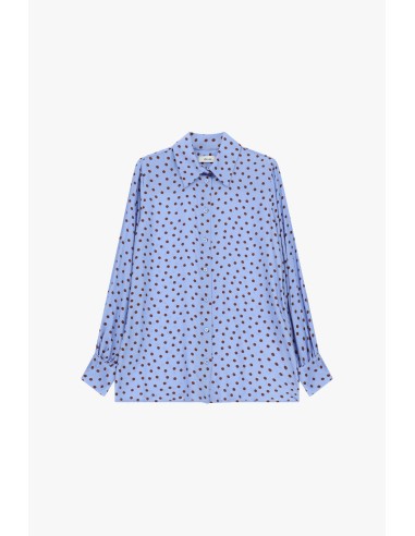 Camisa às bolinhas com corte solto Dixie