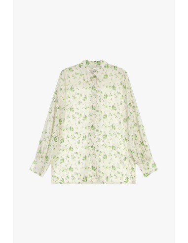 Camisa com estampa floral, gola clássica, mangas compridas Dixie