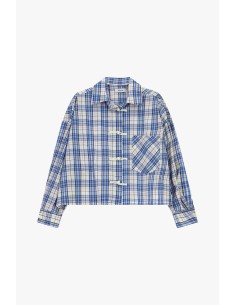 Camisa xadrez com bolso aplicado e fecho alamar Dixie