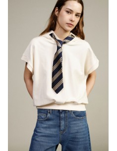 Sweatshirt com capuz e laço decorativo Dixie