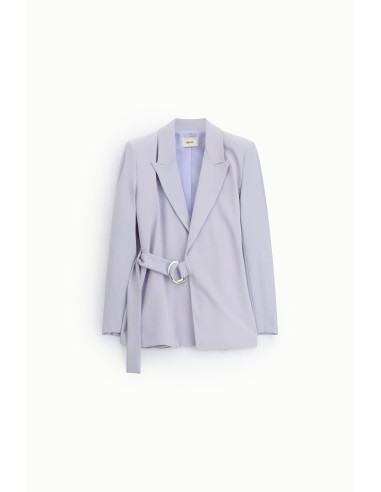 Blazer com Cinto de Argola e Revers Clássicos Dixie