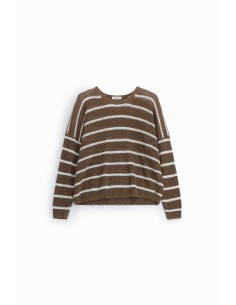 Camisola às Riscas com Mangas Compridas Dixie 2