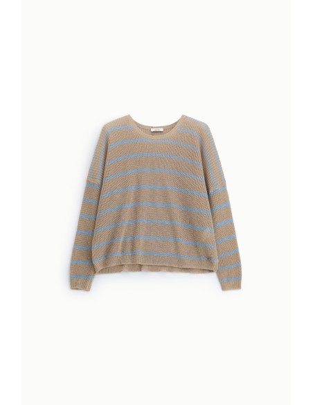 Camisola Às Riscas Com Mangas Compridas Dixie