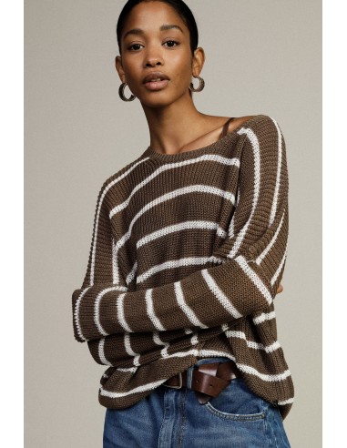 Camisola às Riscas com Mangas Compridas Dixie