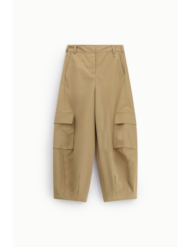 Calças Palazzo de Cintura Alta com Maxi Bolsos Dixie