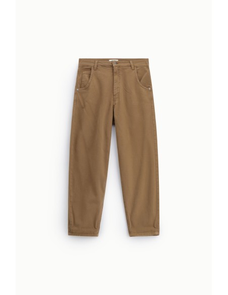 Calças Chino-Fit Com Barra Virada E Cintura Alta Dixie