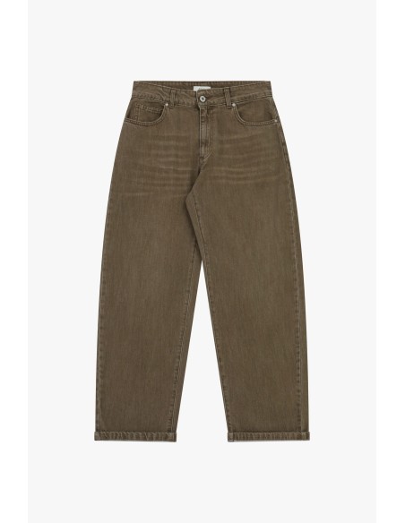 Jeans Balloon Fit com Cintura Alta e Barra Direita Dixie