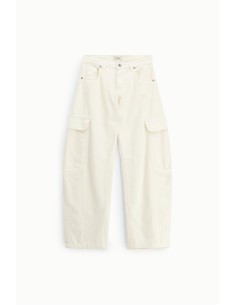 Calças Palazzo Cargo com Bolsos Laterais Cintura Alta Dixie 2