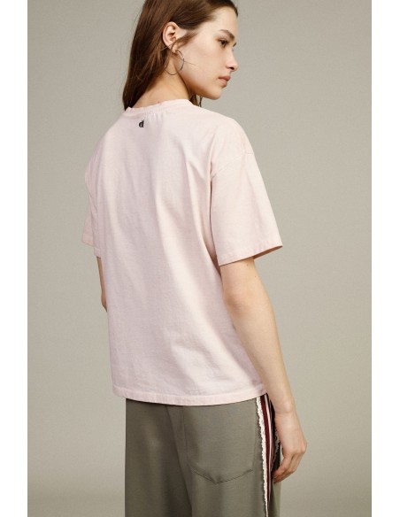 T-Shirt ampla com estampa 30.º Aniversário, gola redonda Dixie