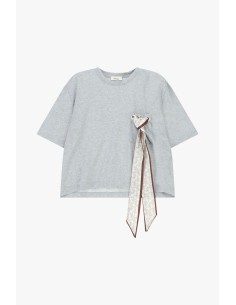 T-shirt de corte boxy com lenço decorativo Dixie 2