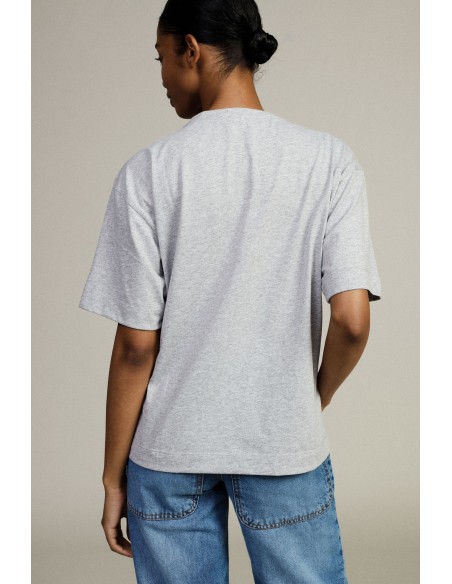 T-Shirt Estampa de Urso Corte Regular Gola Redonda Dixie
