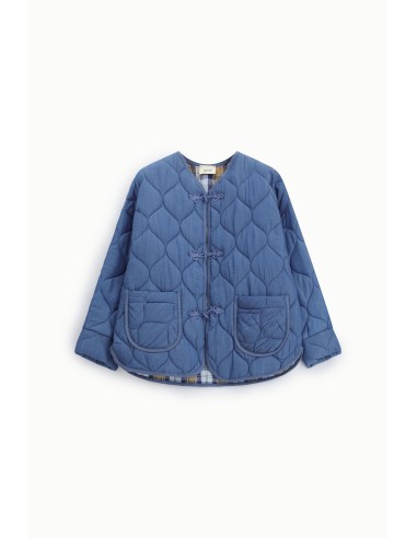 Casaco matelassado com bolsos aplicados e fechos de alamar Dixie