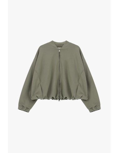 Bomber com fecho de correr e punhos elásticos Dixie