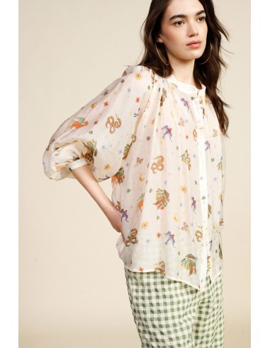 Camicia Con Stampa E Scollo Rotondo Dixie - Vestiti Firmati Life Sm...