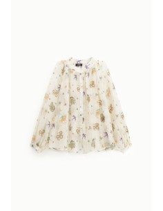 Camisa com estampa e decote redondo Dixie 2