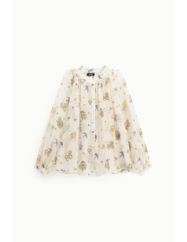 Camicia Con Stampa E Scollo Rotondo Dixie - Vestiti Firmati Life Sm...