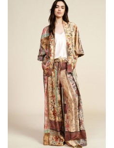 Pantaloni Palazzo Con Motivi Ornamentali Dixie - Vestiti Firmati Li...