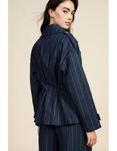 Blazer Doppiopetto Corto A Righe Con Bottoni Dixie - Vestiti Firmat...