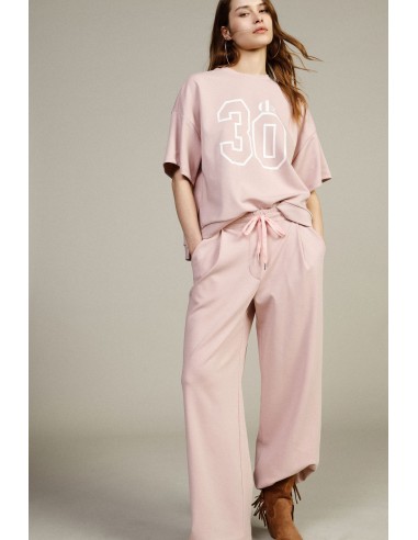 Calças Palazzo Cropped com Cintura Elástica Dixie