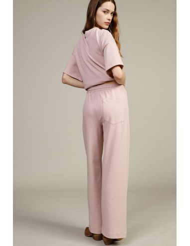 Calças Palazzo Cropped com Cintura Elástica Dixie
