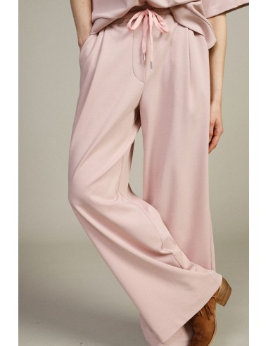 Calças Palazzo Cropped com Cintura Elástica Dixie
