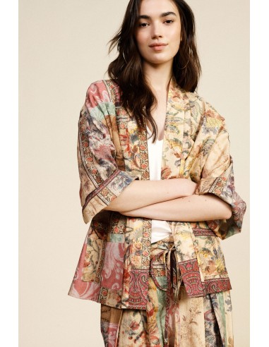 Blazer Estampado Com Mangas Largas Dixie