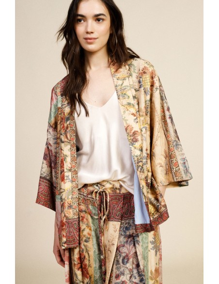 Blazer Estampado Com Mangas Largas Dixie