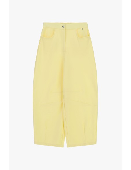 Pantaloni Palazzo Cropped Con Tasche Arrotondate Dixie - Vestiti Fi...