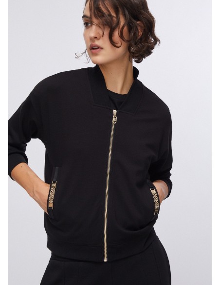 Sweatshirt com detalhes em corrente Liu Jo