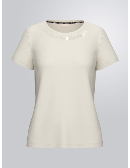 T-shirt com logótipo estampado Liu Jo