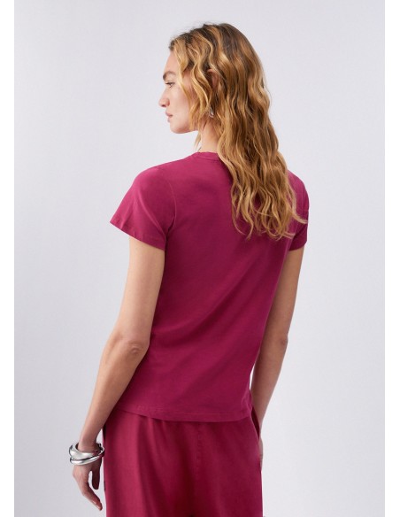 T-shirt com decote em V Liu Jo