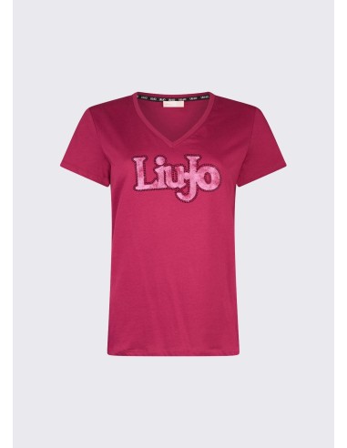 T-shirt com decote em V Liu Jo