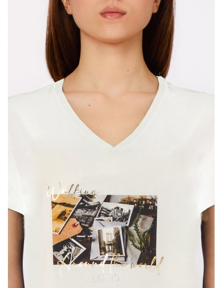T-shirt com estampa Liu Jo