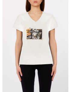 T-shirt com estampa Liu Jo