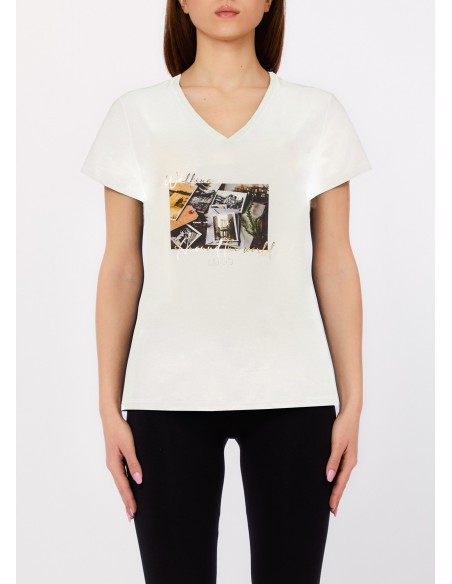 T-shirt com estampa Liu Jo