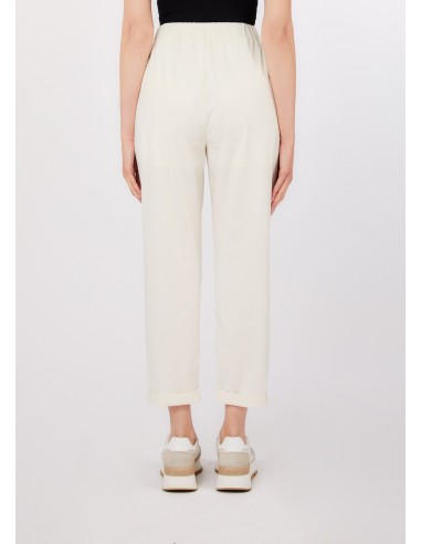 Calças Slim Fit com Dobra Liu Jo