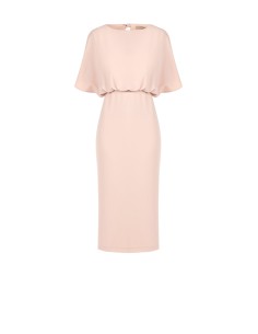 Vestido longo em tecido fluido com mangas morcego Rinascimento 2