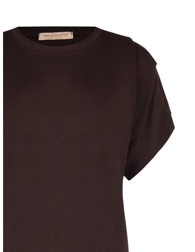 T-shirt ampla e fluida em viscose Rinascimento