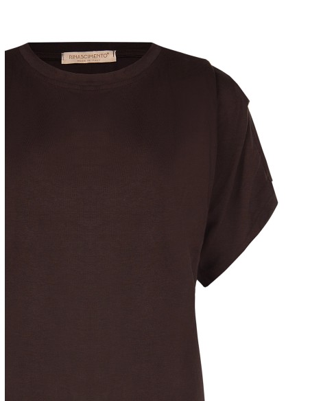 T-shirt ampla e fluida em viscose Rinascimento