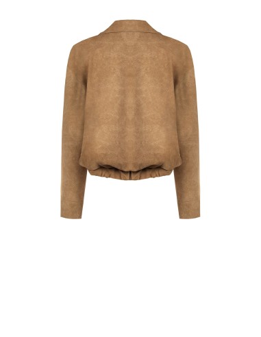 Casaco bomber em imitação de camurça esfumada com maxi bolsos Rinascimento