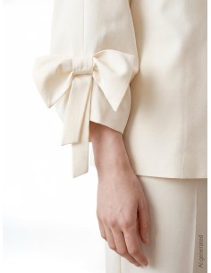 Blazer amplo com maxi laços nas mangas Rinascimento 2