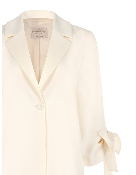 Blazer amplo com maxi laços nas mangas Rinascimento