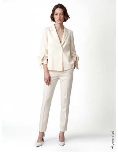 Blazer amplo com maxi laços nas mangas Rinascimento