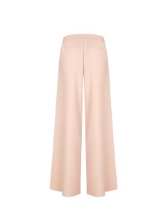 Calças Palazzo Em Tecido Fluido Com Pregas E Elástico Atrás Rinascimento 2