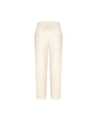 Calças cigarrete em mistura de viscose com laço na cintura e elástico atrás Rinascimento