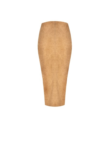 Saia lápis transpassada em imitação de camurça com efeito esfumado Rinascimento